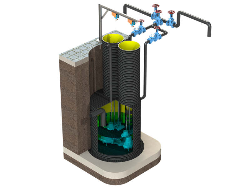 ایستگاه پمپاژ طبقات منفی صدرامهاب