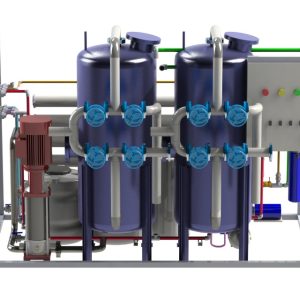دستگاه تصفیه آب صنعتی 600 متر مکعب