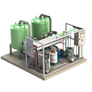 دستگاه تصفیه آب صنعتی 900 متر مکعب