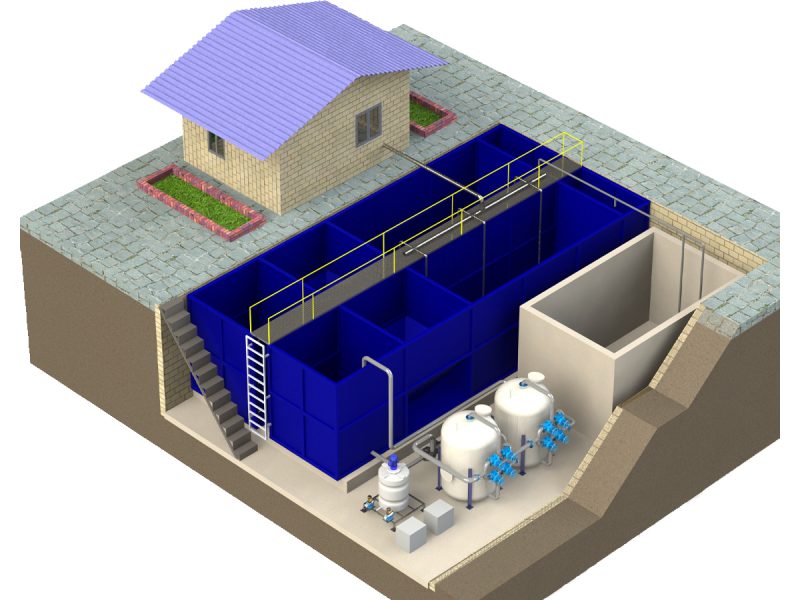 پکیج تصفیه خانه فاضلاب کوچک